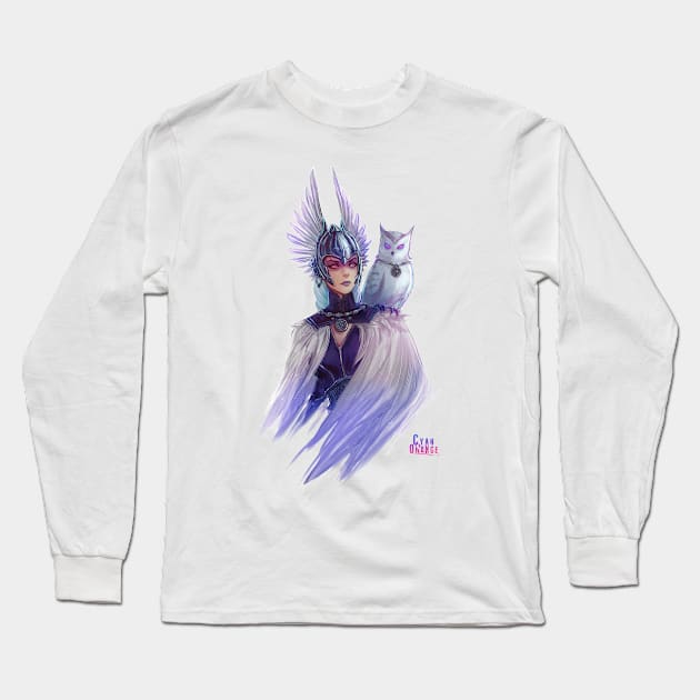 Valkyrie Eir Long Sleeve T-Shirt by Cyan-Orange